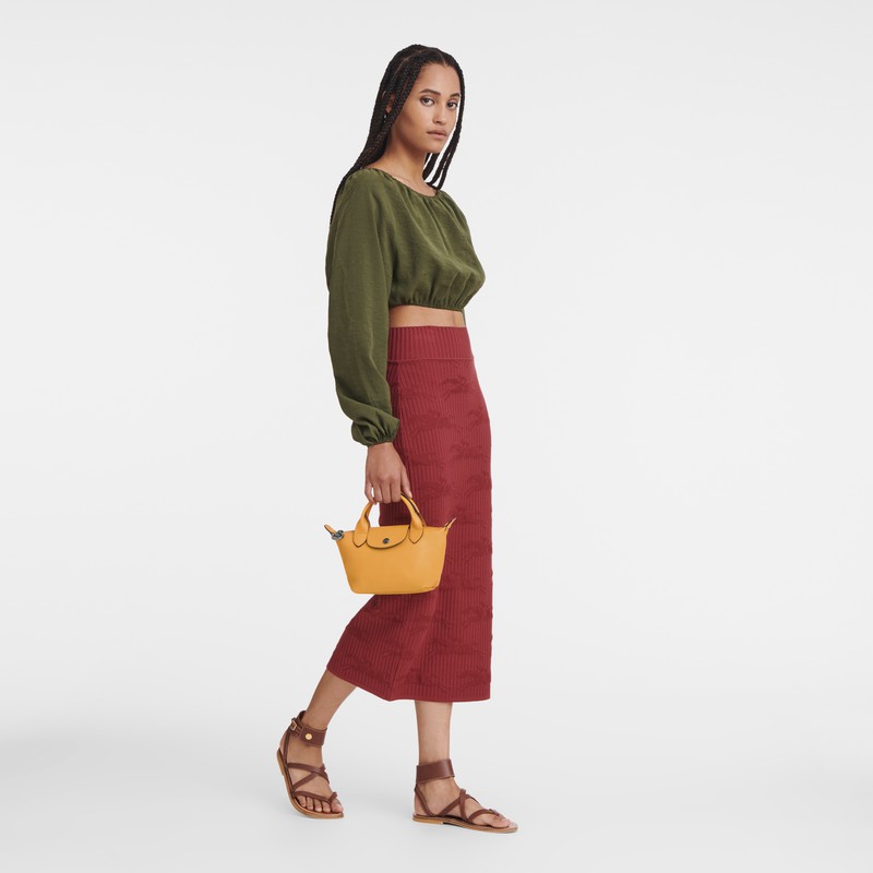 Sac a Main Longchamp Le Pliage Xtra XS Femme Abricot Soldes | L1500987222