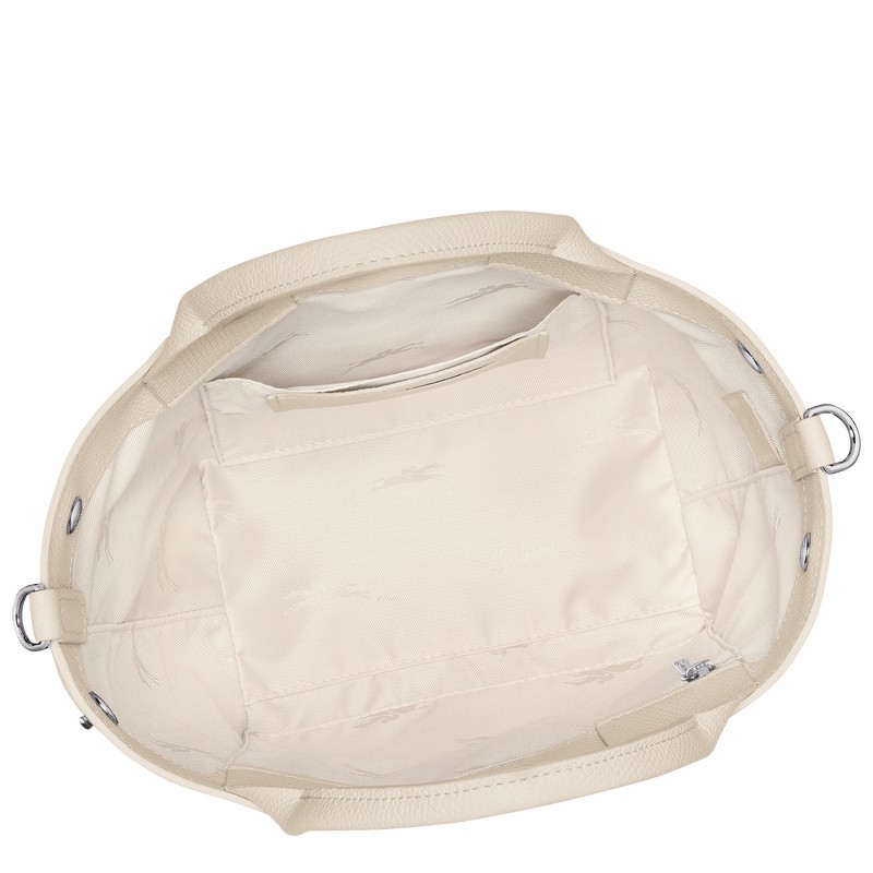 Sac a Main Longchamp Le Roseau S Femme Blanche Soldes | 10273HFP555