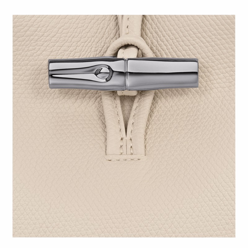 Sac a Main Longchamp Le Roseau S Femme Blanche Soldes | 10273HFP555
