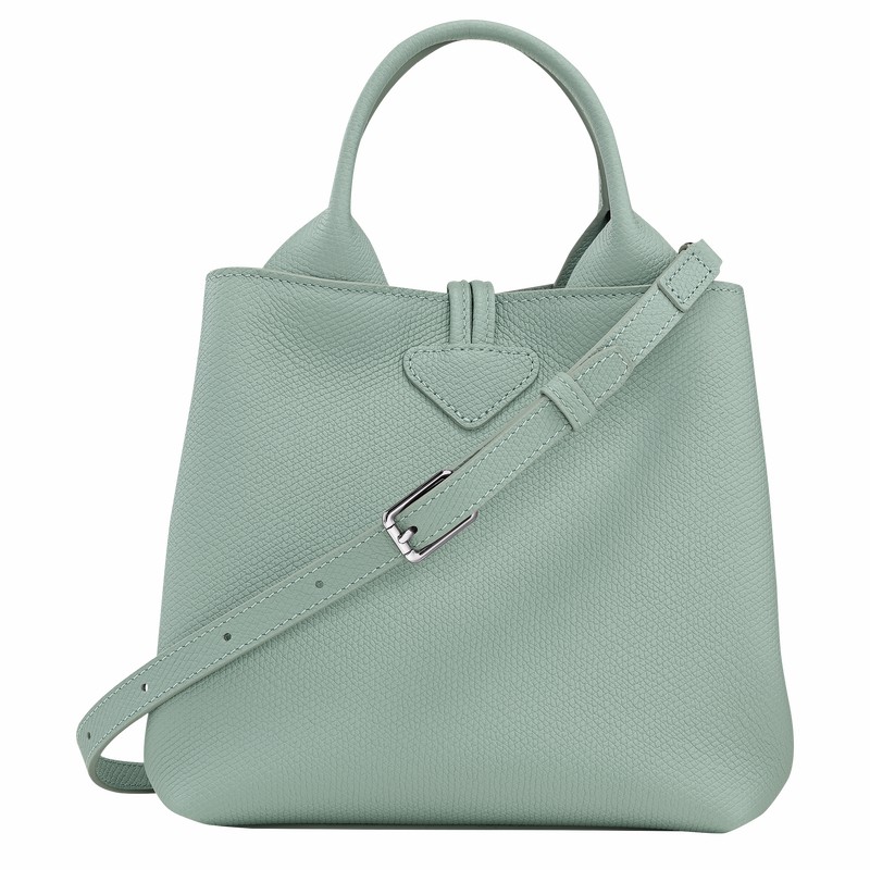 Sac a Main Longchamp Le Roseau S Femme Céladon Soldes | 10273HFP282