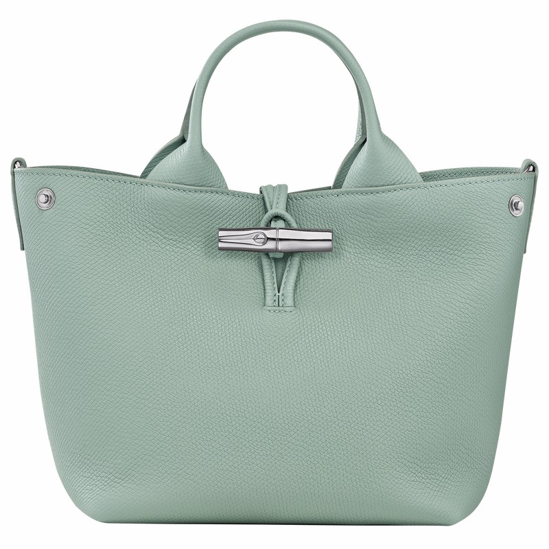 Sac a Main Longchamp Le Roseau S Femme Céladon Soldes | 10273HFP282