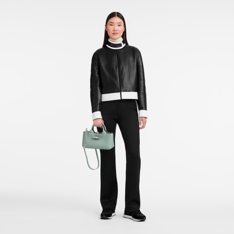 Sac a Main Longchamp Le Roseau S Femme Céladon Soldes | 10280HFP282
