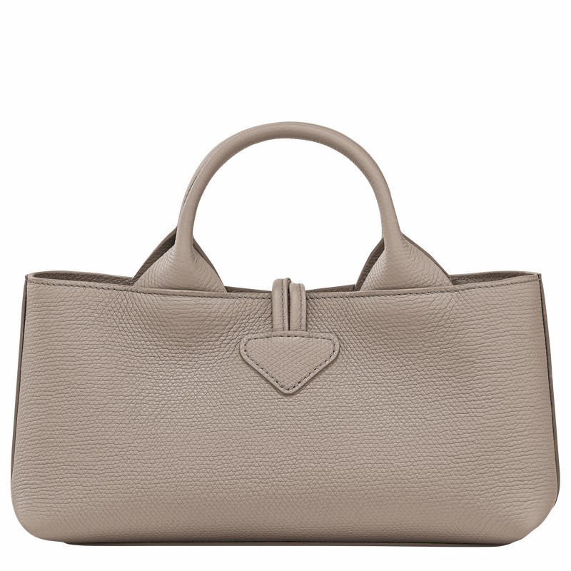 Sac a Main Longchamp Le Roseau S Femme Grise Soldes | 10280HFP266