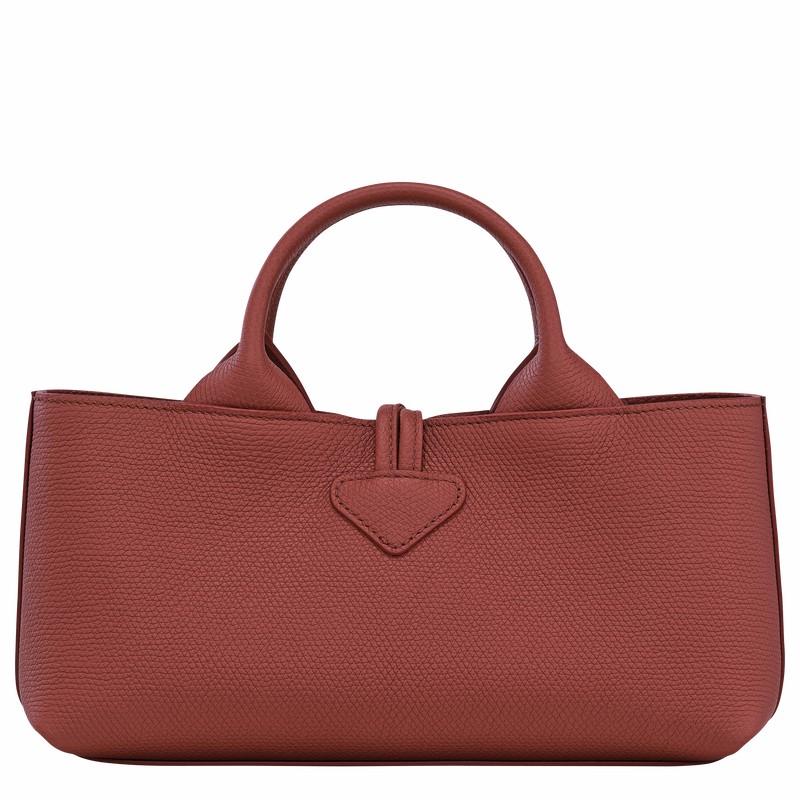 Sac a Main Longchamp Le Roseau S Femme Marron Soldes | 10280HFP404