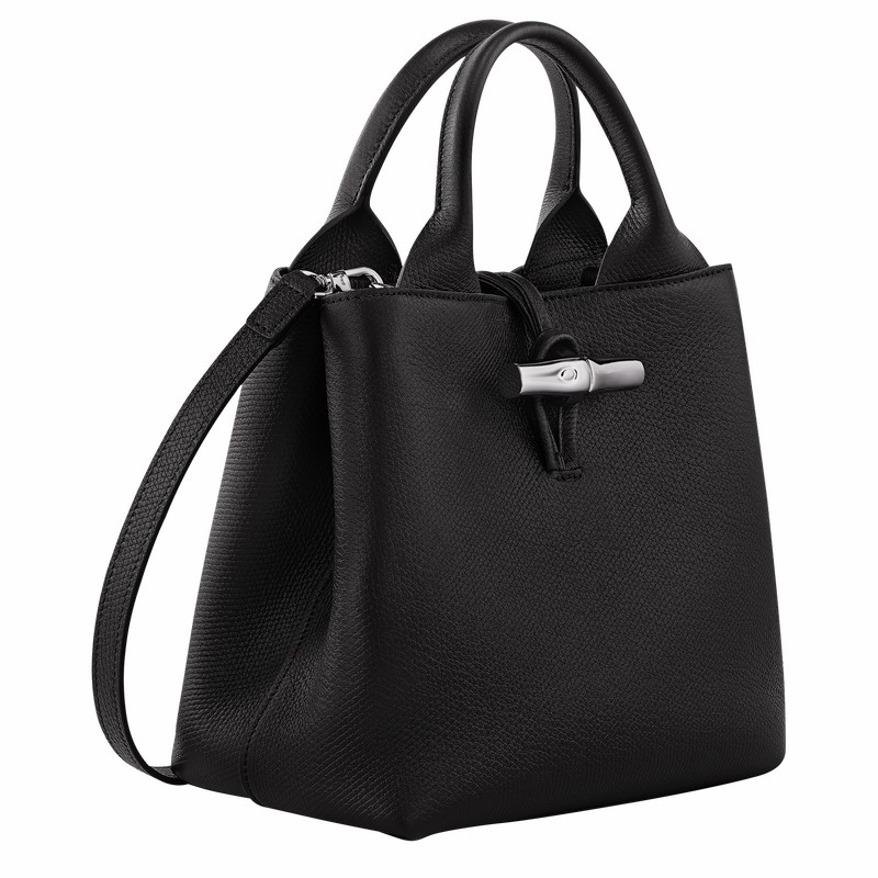 Sac a Main Longchamp Le Roseau S Femme Noir Soldes | 10273HFP001