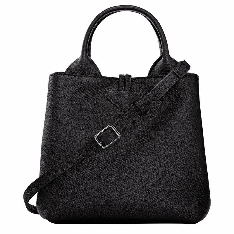 Sac a Main Longchamp Le Roseau S Femme Noir Soldes | 10273HFP001