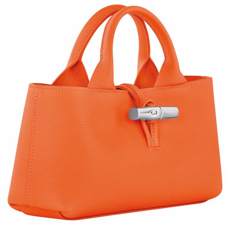 Sac a Main Longchamp Le Roseau S Femme Orange Soldes | 10280HFP017