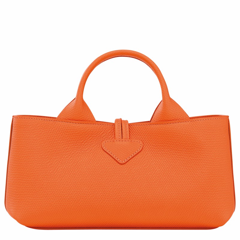 Sac a Main Longchamp Le Roseau S Femme Orange Soldes | 10280HFP017