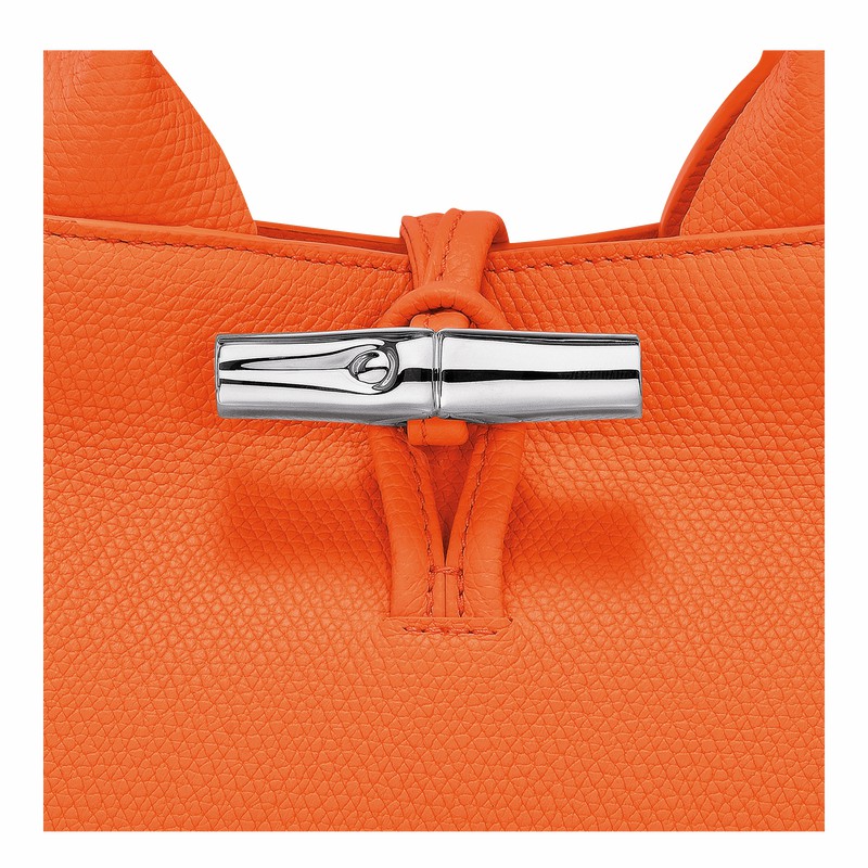 Sac a Main Longchamp Le Roseau S Femme Orange Soldes | 10280HFP017