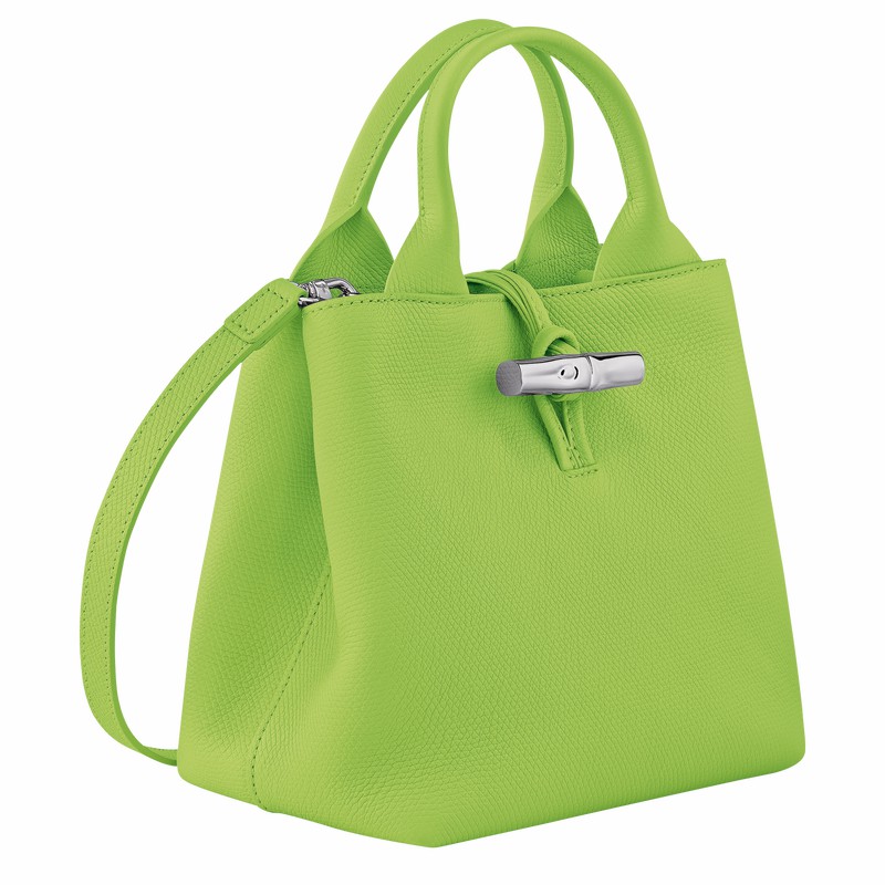 Sac a Main Longchamp Le Roseau S Femme Vert Soldes | 10273HFP355