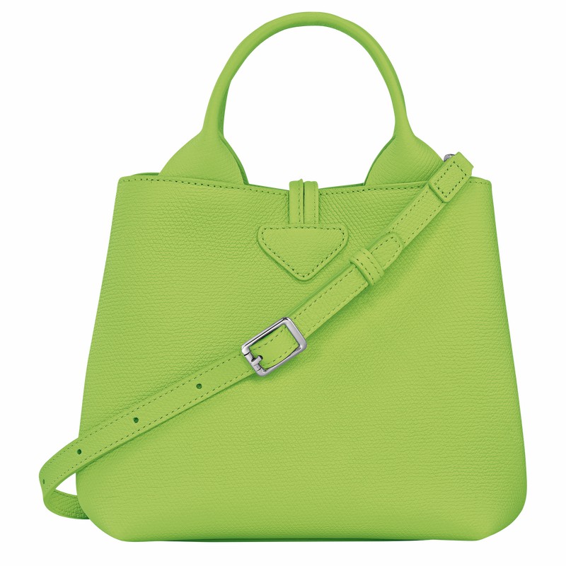 Sac a Main Longchamp Le Roseau S Femme Vert Soldes | 10273HFP355
