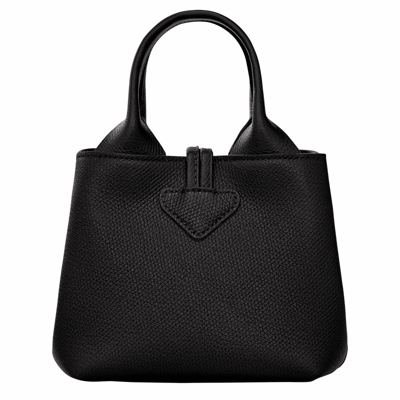 Sac a Main Longchamp Le Roseau XS Femme Noir Soldes | 10278HFP001