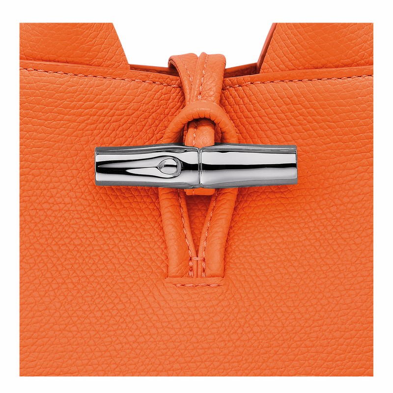 Sac a Main Longchamp Le Roseau XS Femme Orange Soldes | 10278HFP017