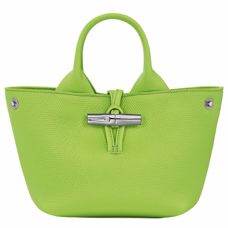 Sac a Main Longchamp Le Roseau XS Femme Vert Soldes | 10278HFP355