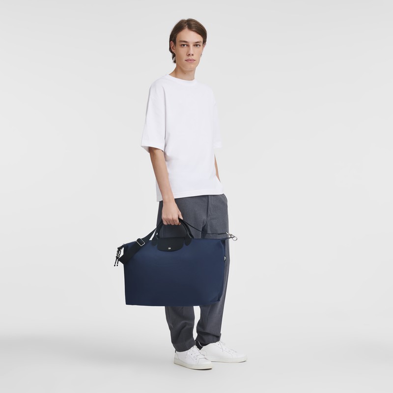 Sac de Voyage Longchamp Le Pliage Energy S Femme Bleu Marine Soldes | L1624HSR006