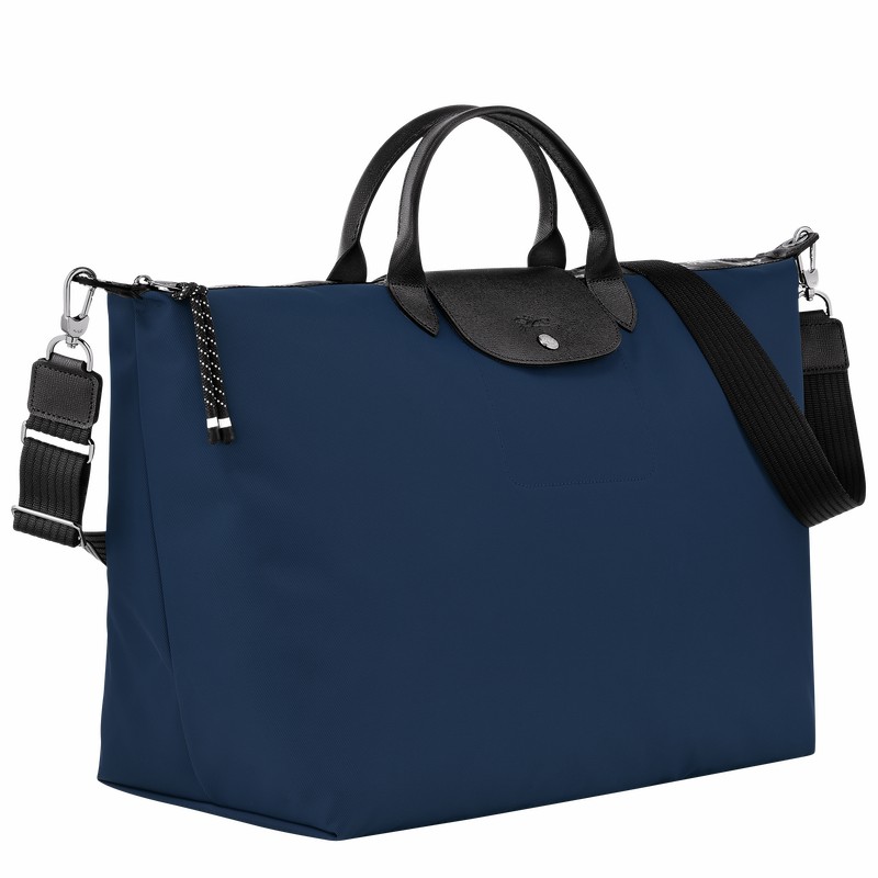 Sac de Voyage Longchamp Le Pliage Energy S Femme Bleu Marine Soldes | L1624HSR006