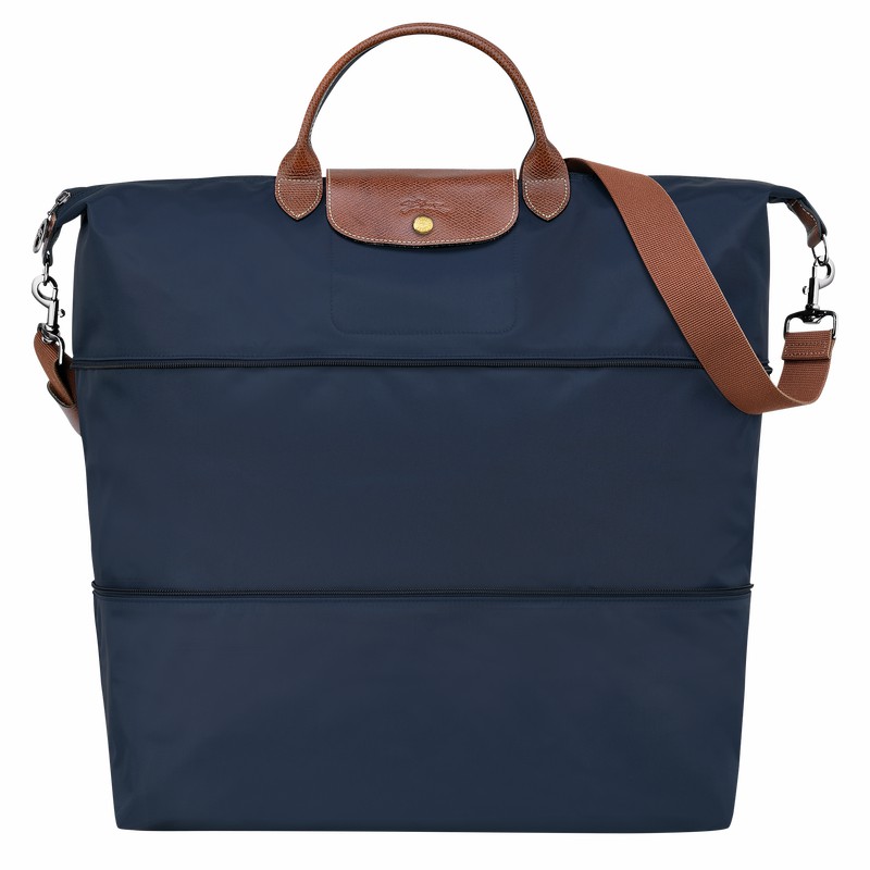 Sac de Voyage Longchamp Le Pliage Original expandable Femme Bleu Marine Soldes | L1911089P68
