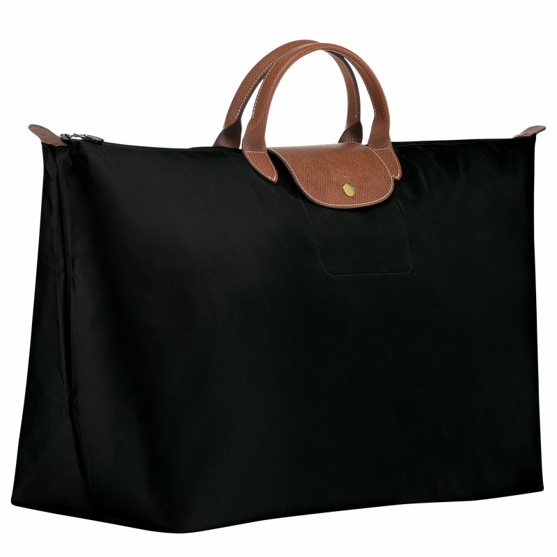 Sac de Voyage Longchamp Le Pliage Original M Femme Noir Soldes | L1625089001