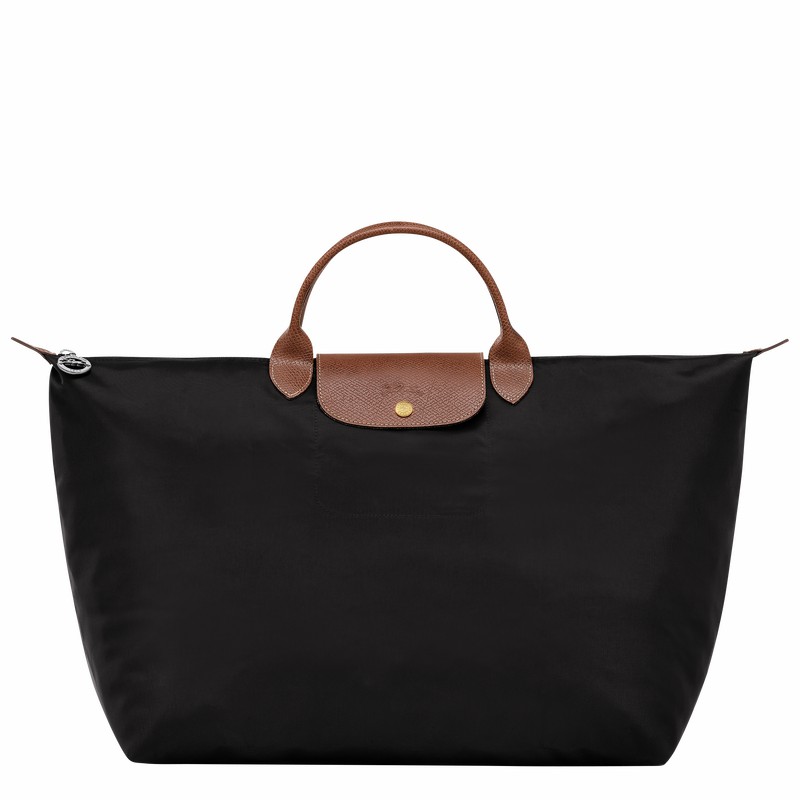 Sac de Voyage Longchamp Le Pliage Original S Femme Noir Soldes | L1624089001