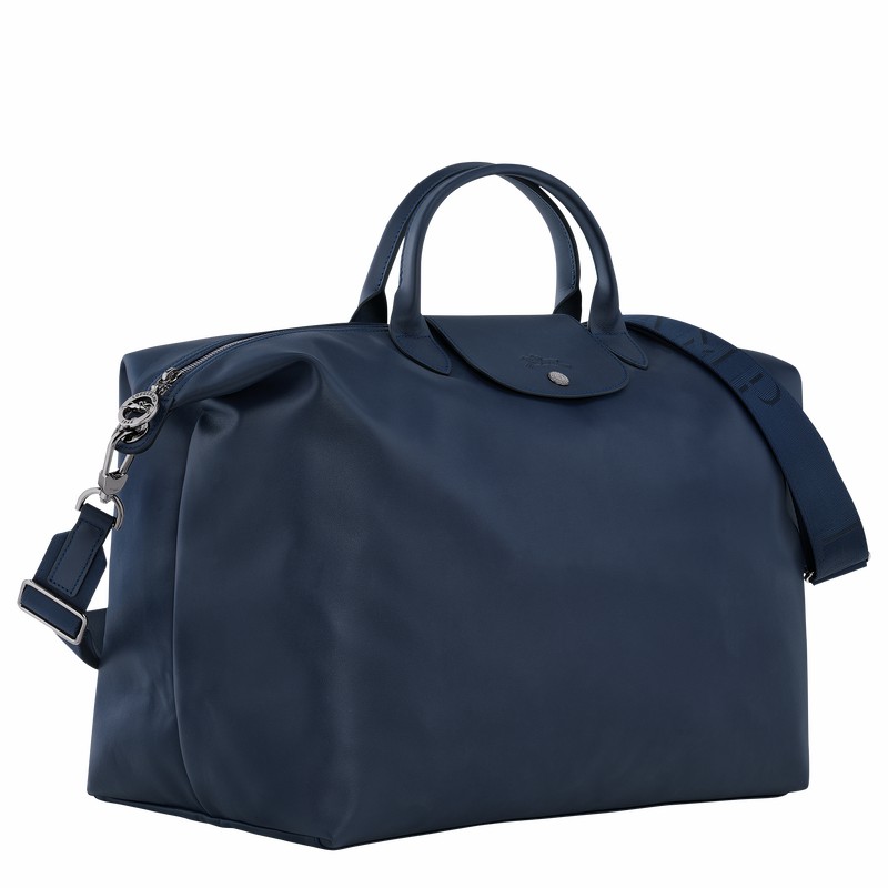 Sac de Voyage Longchamp Le Pliage Xtra S Homme Bleu Marine Soldes | L1624987556-