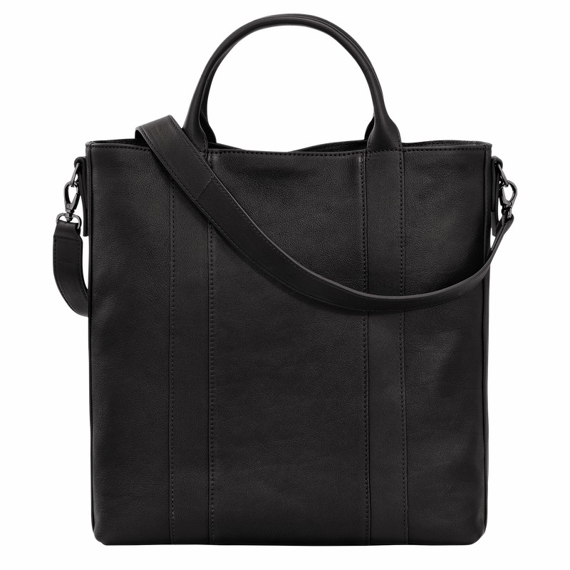 Sacs Fourre Tout Longchamp 3D L Homme Noir Soldes | 20052HCV001-
