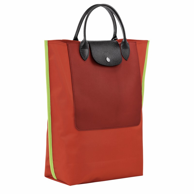 Sacs Fourre Tout Longchamp Cabas Longchamp M Femme Orange Soldes | 10264093461
