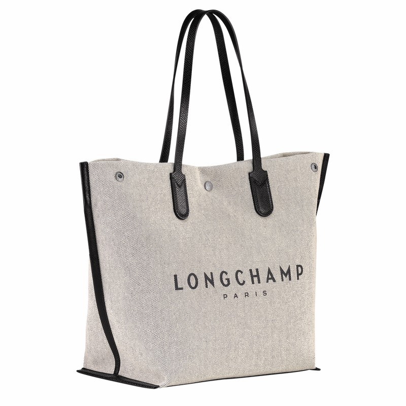 Sacs Fourre Tout Longchamp Essential L Femme Blanche Soldes | 10090HSG037