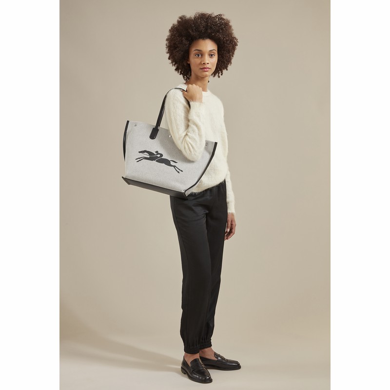 Sacs Fourre Tout Longchamp Essential L Femme Blanche Soldes | 10090HSG037