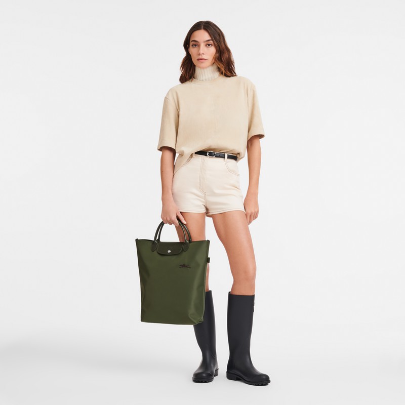 Sacs Fourre Tout Longchamp Le Pliage Green M Femme Vert Soldes | 10168919479
