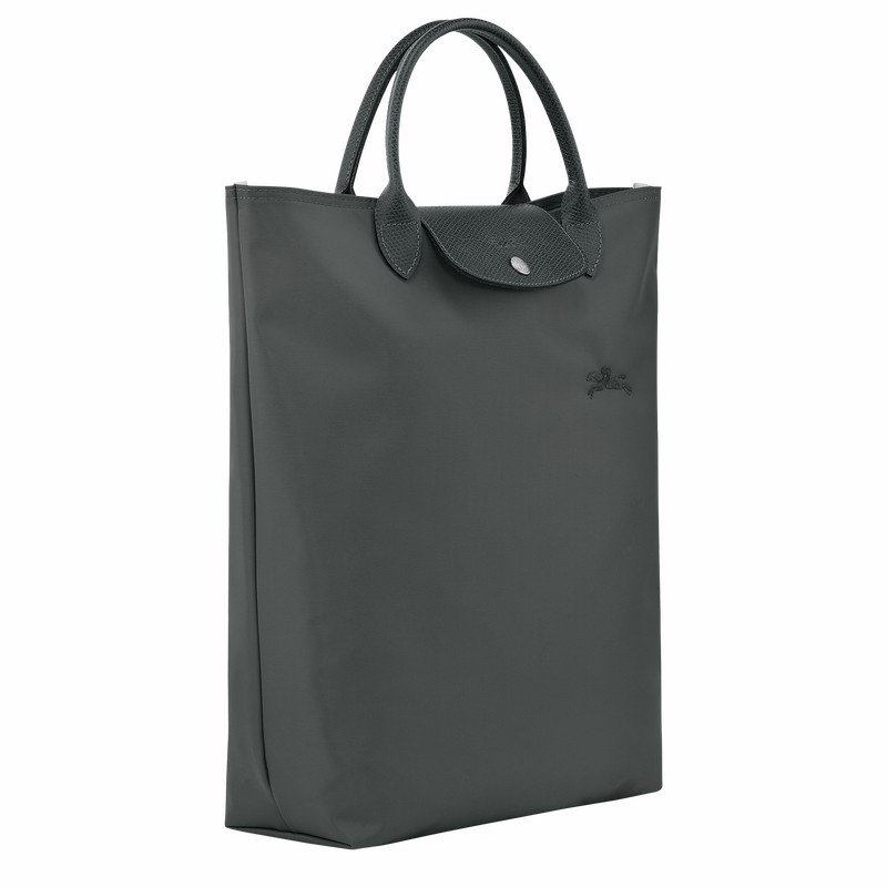 Sacs Fourre Tout Longchamp Le Pliage Green M Femme Grise Foncé Soldes | 10168919P66