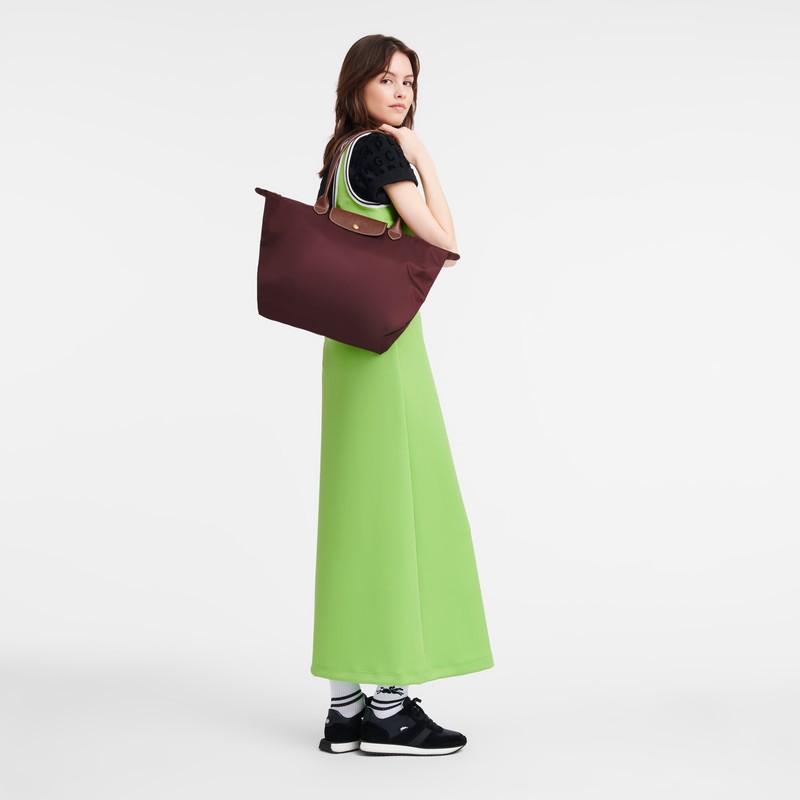 Sacs Fourre Tout Longchamp Le Pliage Original L Femme Bordeaux Soldes | L1899089P87