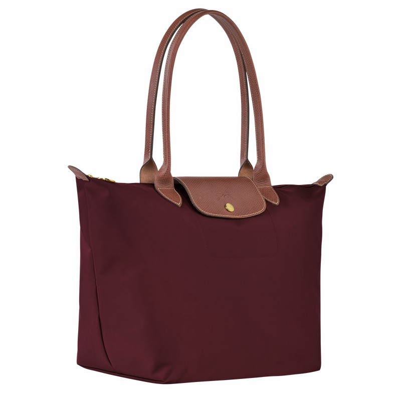 Sacs Fourre Tout Longchamp Le Pliage Original L Femme Bordeaux Soldes | L1899089P87