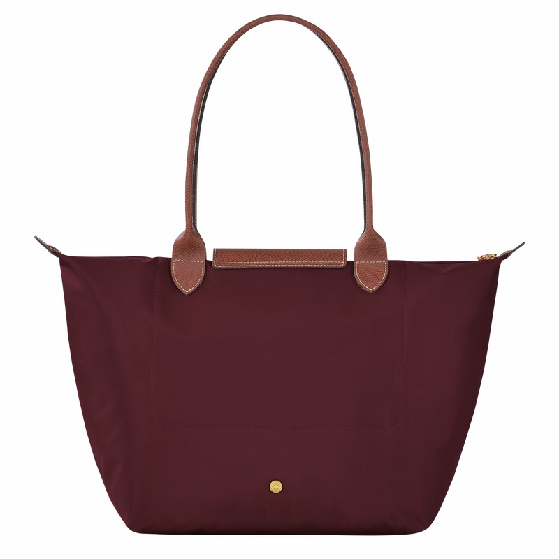 Sacs Fourre Tout Longchamp Le Pliage Original L Femme Bordeaux Soldes | L1899089P87