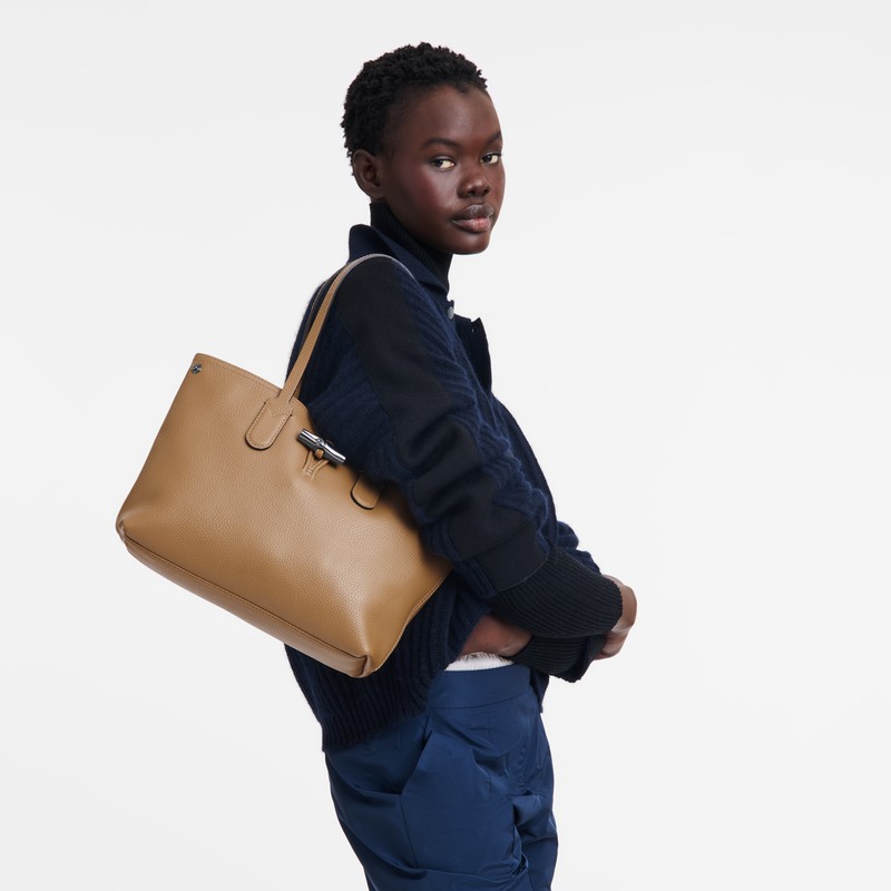 Sacs Fourre Tout Longchamp Le Roseau Essential M Femme Kaki Soldes | 10183968026
