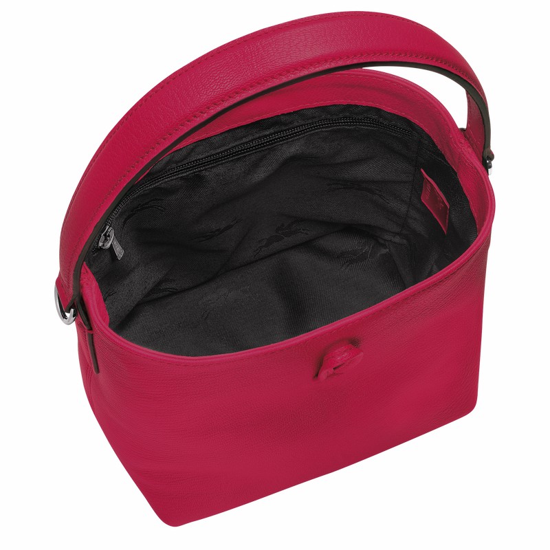Sacs Seau Longchamp Le Roseau XS Femme Fushia Soldes | 10159HECJ13
