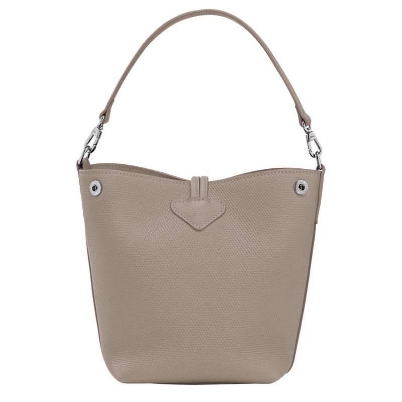 Sacs Seau Longchamp Le Roseau XS Femme Grise Soldes | 10279HFP266