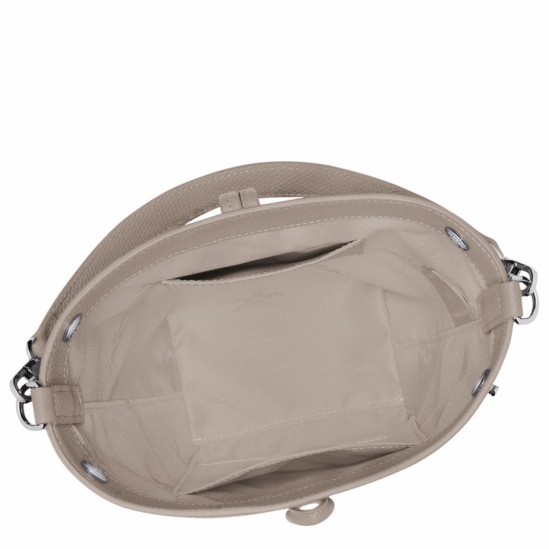 Sacs Seau Longchamp Le Roseau XS Femme Grise Soldes | 10279HFP266