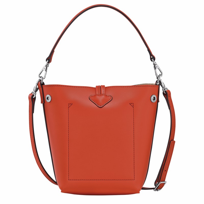 Sacs Seau Longchamp Le Roseau XS Femme Orange Soldes | 10229HCL685