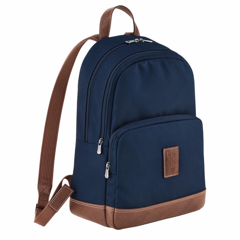 Sacs à Dos Longchamp Boxford Homme Bleu Soldes | L1475080127