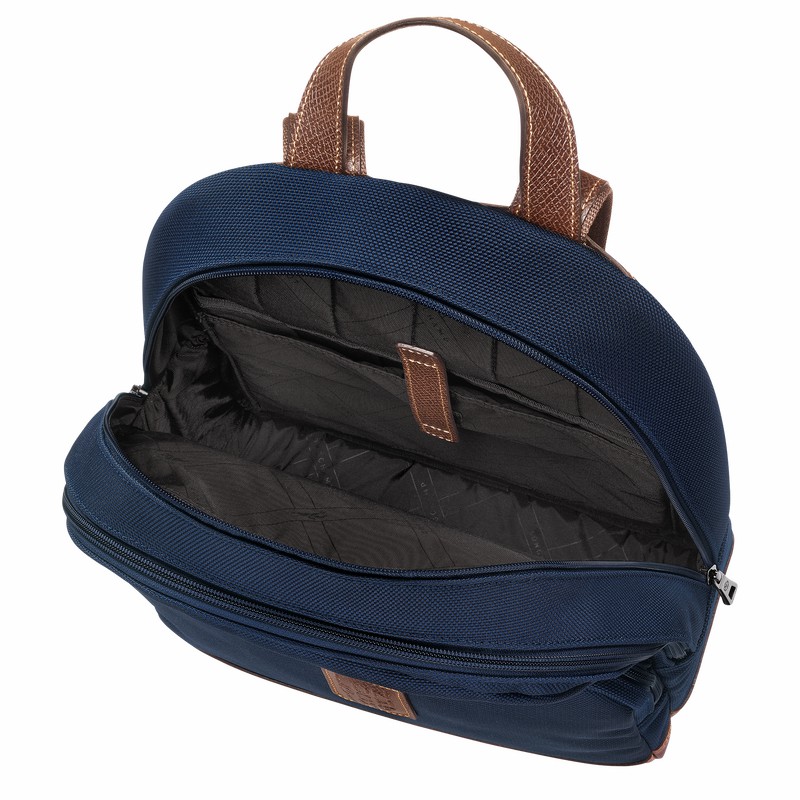 Sacs à Dos Longchamp Boxford Homme Bleu Soldes | L1475080127