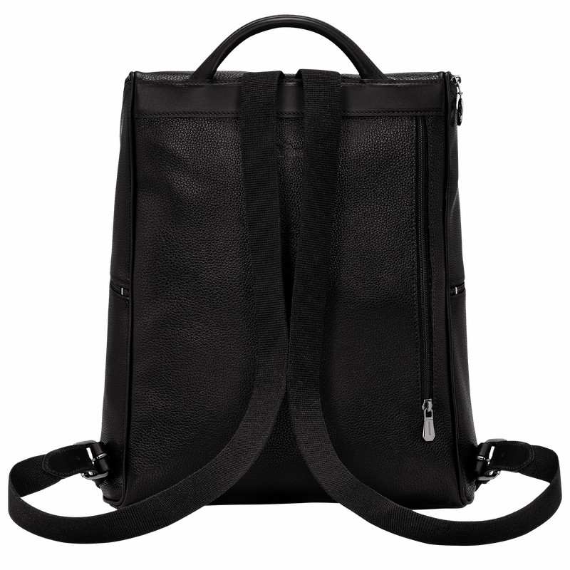 Sacs à Dos Longchamp Le FOULONNÉ Homme Noir Soldes | L1617021047-