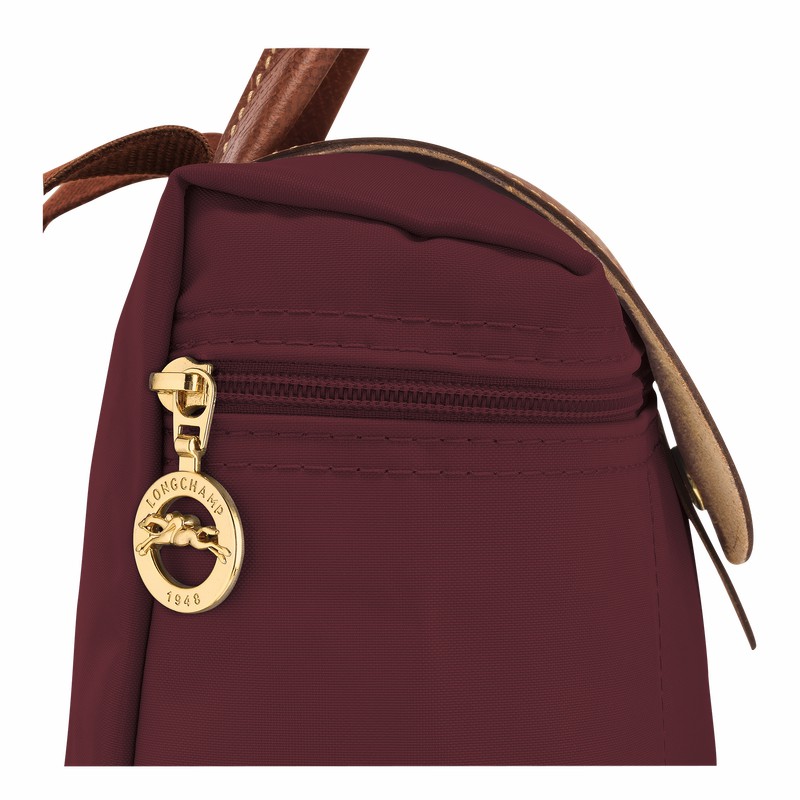 Sacs à Dos Longchamp Le Pliage Original M Femme Bordeaux Soldes | L1699089P87