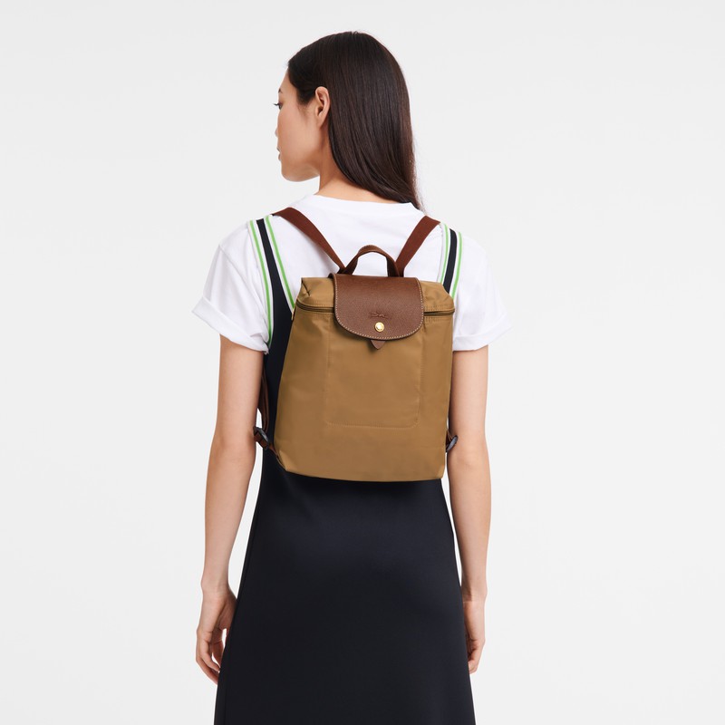Sacs à Dos Longchamp Le Pliage Original M Femme Kaki Soldes | L1699089P86