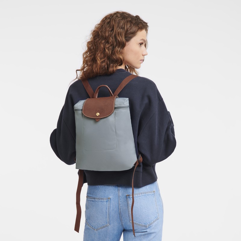 Sacs à Dos Longchamp Le Pliage Original M Femme Grise Soldes | L1699089P80
