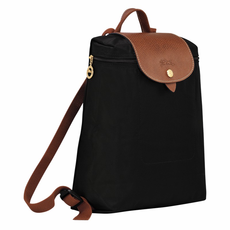 Sacs à Dos Longchamp Le Pliage Original M Homme Noir Soldes | L1699089001-