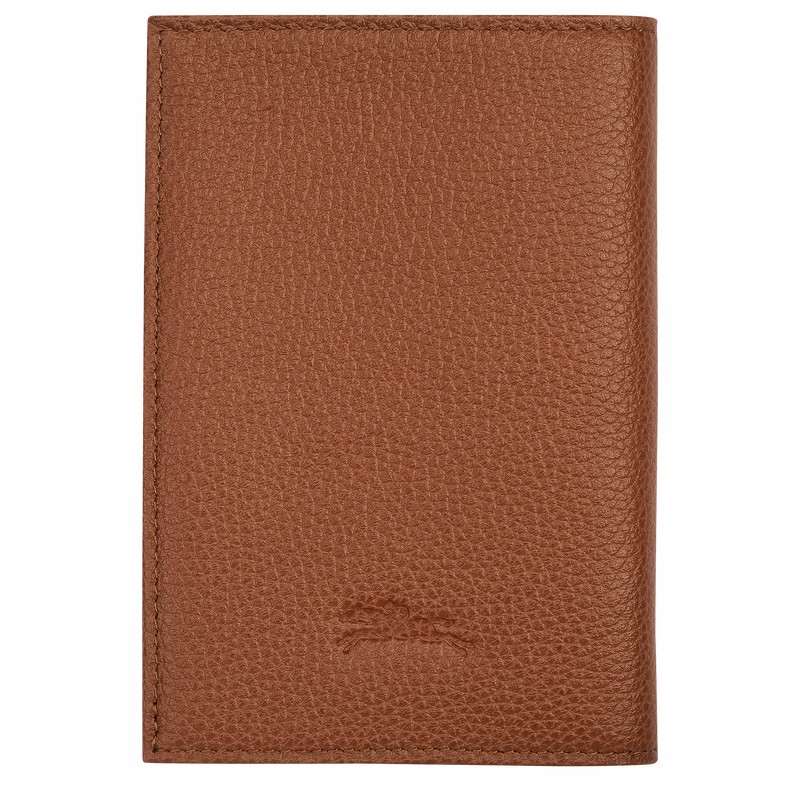 Titulaire Du Passeport Longchamp Le FOULONNÉ Homme Caramel Soldes | L3416021121-