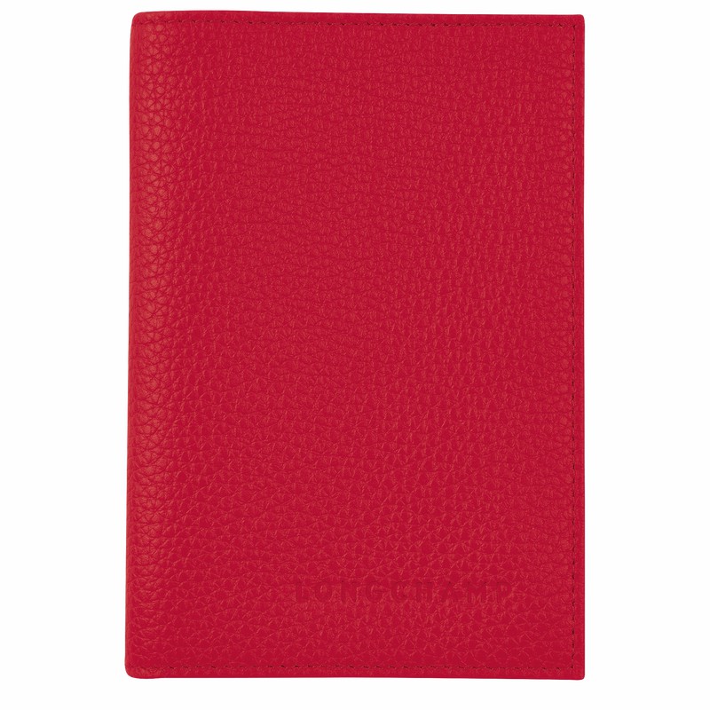 Titulaire Du Passeport Longchamp Le FOULONNÉ Homme Rouge Soldes | L3416021C39-