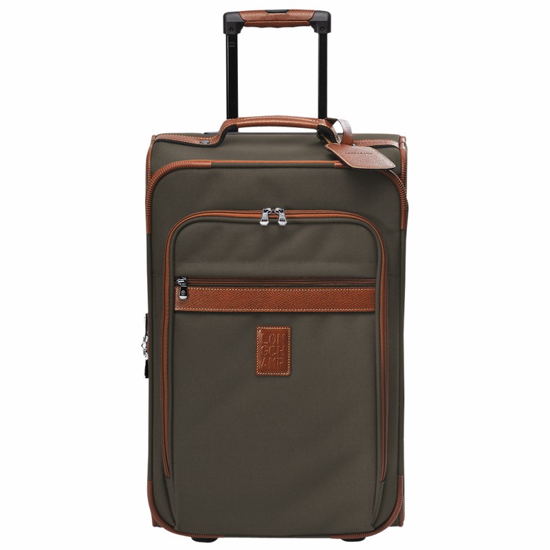 Valises Longchamp Boxford M Femme Marron Soldes | L1429080042